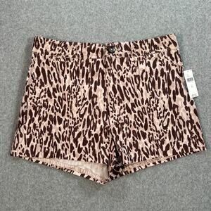 Maeve Ettie Shorts Women's 31 Anthropologie Printed Animal Print High Rise New